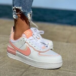 Nike Air Force 1 Shadow Summit White Pink Quartz Women's Size 8.5